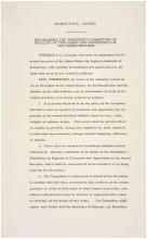 Original Document of Former President Harry Turman's Executive order 9981 